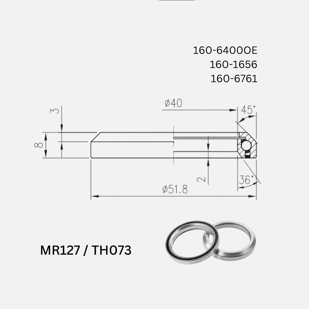 FSA 1.5" Stainless Steel Headset Bearings