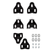 LOOK Delta Fixed Black Cleats