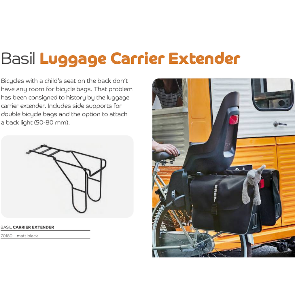 Basil Carrier Extender - Burkes Cycles