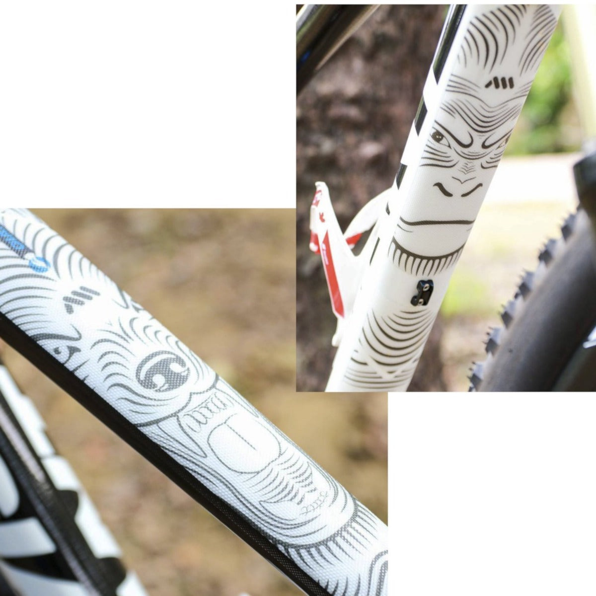 Wolf All Mountain Style Bike Frame Protection Wolf Frame Protector